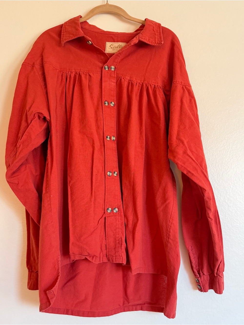 Scully Western Rodeo Cotton Collard button-up Shirt **flaw